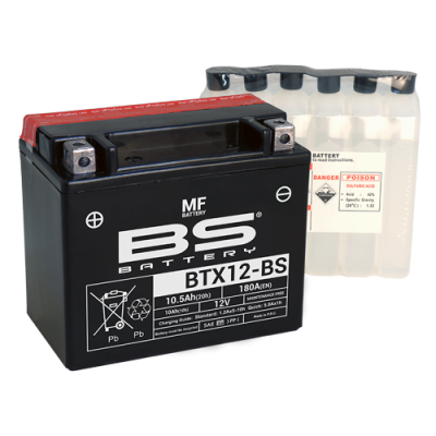 Battery BS BTX12-BS (open w/acid pack)