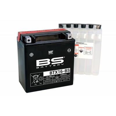 Battery BS BTX16-BS (open w/acid pack)