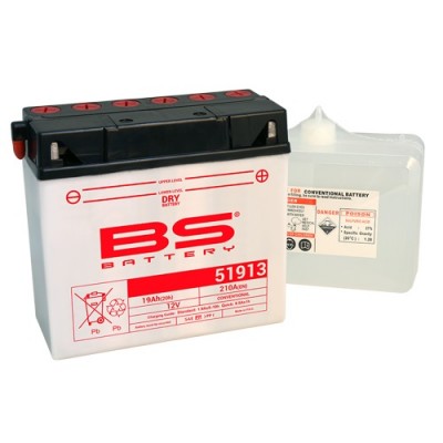 Battery BS 51913-BS (open w/acid pack)