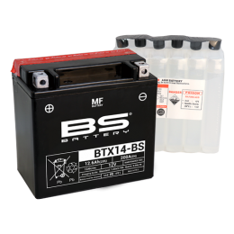 Battery BS BTX14-BS (open w/acid pack)