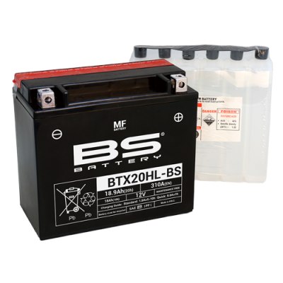Battery BS BTX20HL-BS (open w/acid pack)