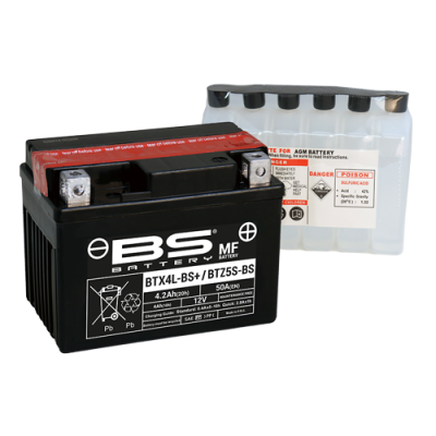 Battery BS BTZ5S-BS (BTX4L-BS) (open w/acid pack)