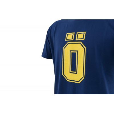 Ohlins T-shirt blue-yellow "O" XL