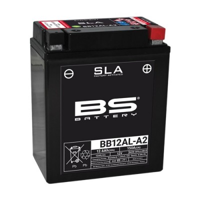 Battery BS BB12AL-A2  (open w/acid pack)